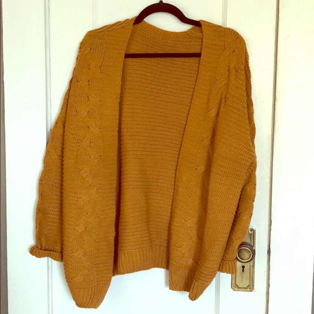 Oversized cardigan sweater